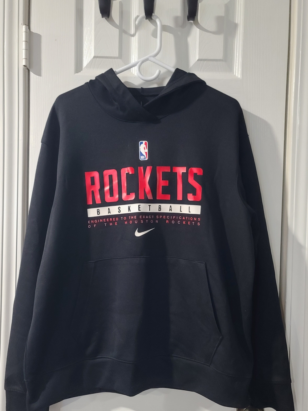 Nike Houston Rockets Black Pullover Hoodie - Men's Basketball Sweatshirt